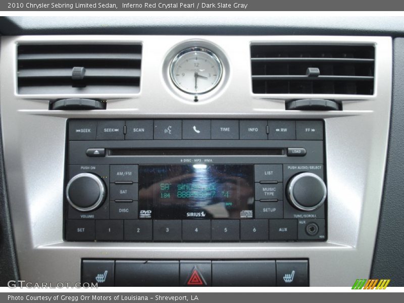 Audio System of 2010 Sebring Limited Sedan
