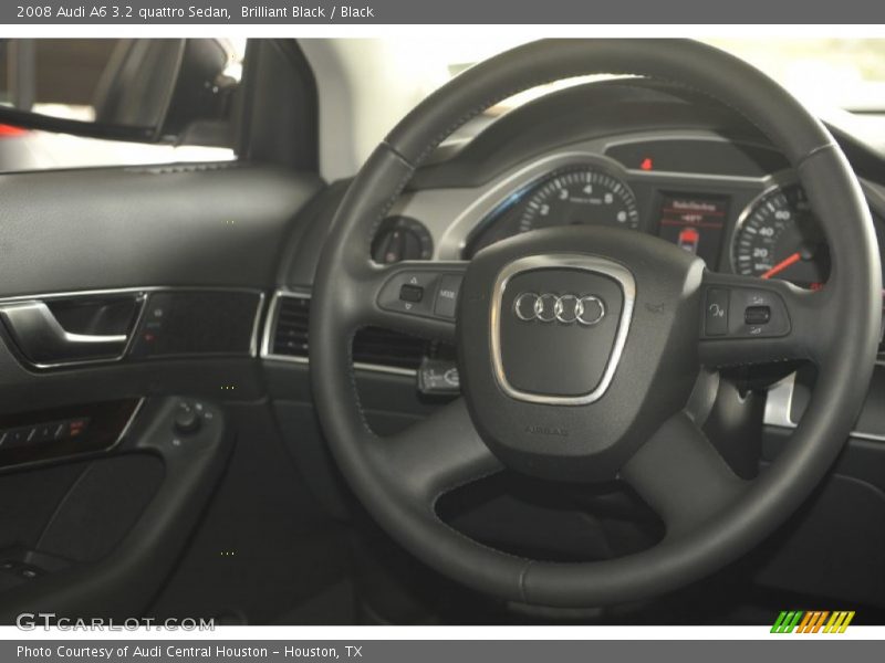 Brilliant Black / Black 2008 Audi A6 3.2 quattro Sedan