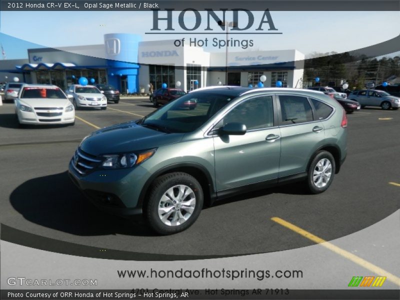 Opal Sage Metallic / Black 2012 Honda CR-V EX-L