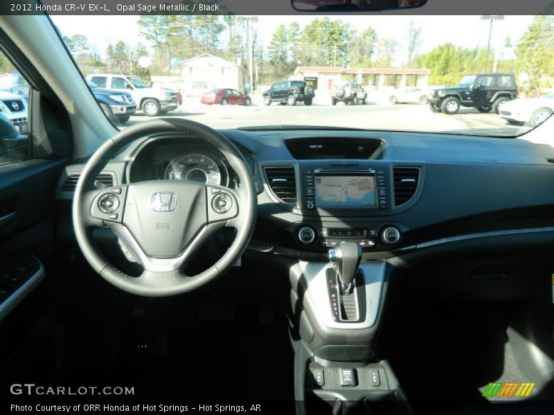 Opal Sage Metallic / Black 2012 Honda CR-V EX-L