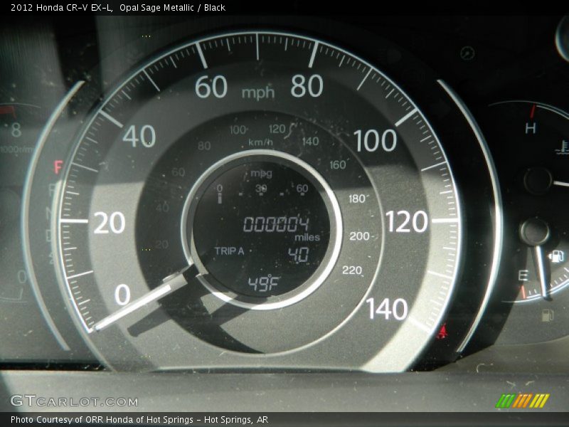 Opal Sage Metallic / Black 2012 Honda CR-V EX-L