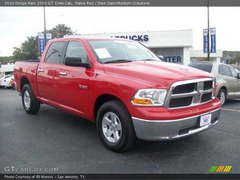 Flame Red / Dark Slate/Medium Graystone 2010 Dodge Ram 1500 SLT Crew Cab