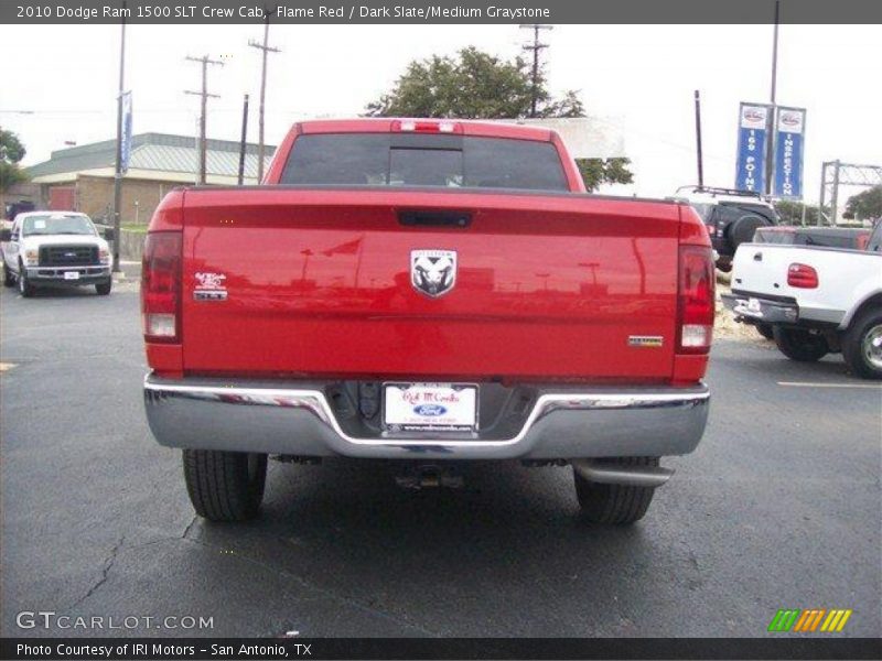 Flame Red / Dark Slate/Medium Graystone 2010 Dodge Ram 1500 SLT Crew Cab