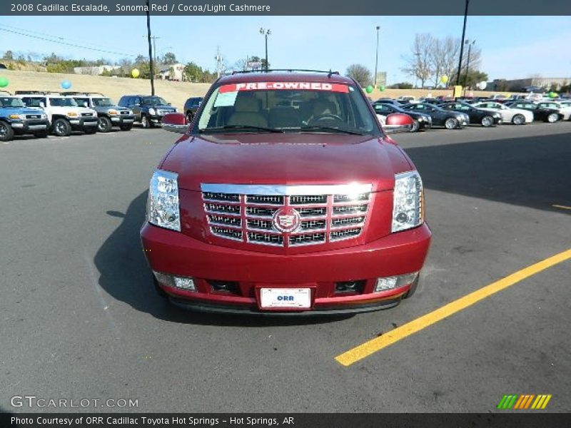 Sonoma Red / Cocoa/Light Cashmere 2008 Cadillac Escalade