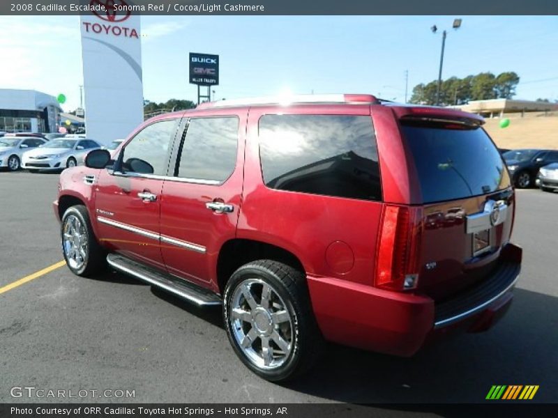 Sonoma Red / Cocoa/Light Cashmere 2008 Cadillac Escalade