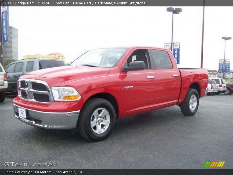 Flame Red / Dark Slate/Medium Graystone 2010 Dodge Ram 1500 SLT Crew Cab
