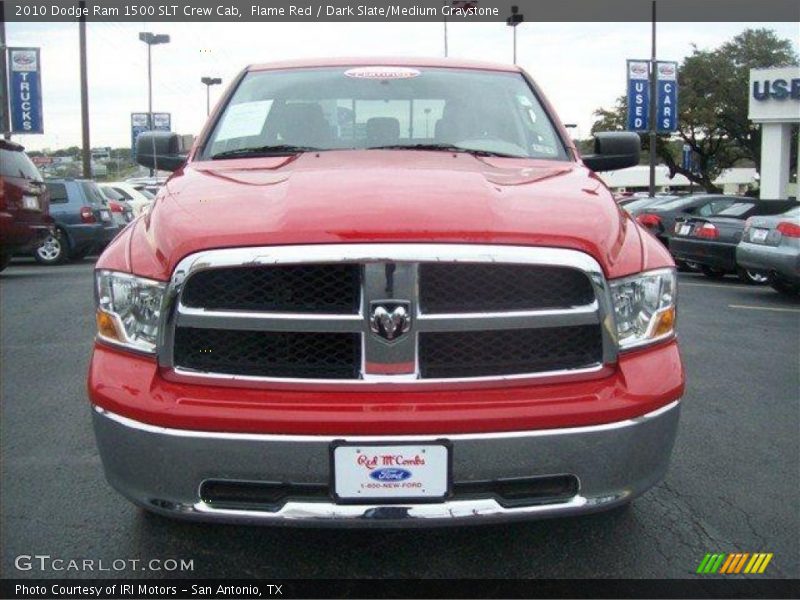 Flame Red / Dark Slate/Medium Graystone 2010 Dodge Ram 1500 SLT Crew Cab