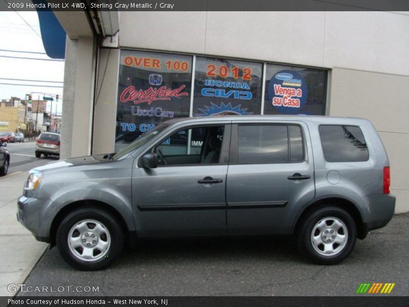 Sterling Gray Metallic / Gray 2009 Honda Pilot LX 4WD