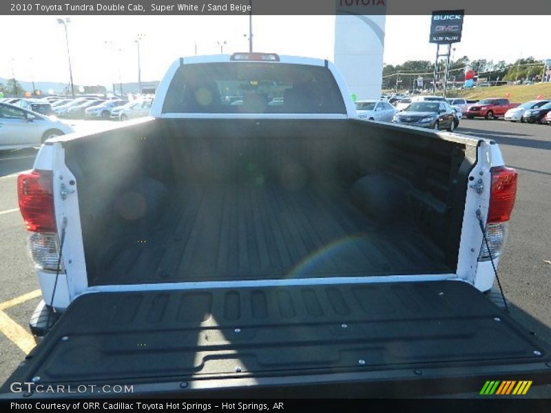 Super White / Sand Beige 2010 Toyota Tundra Double Cab