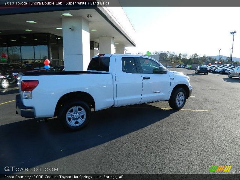 Super White / Sand Beige 2010 Toyota Tundra Double Cab