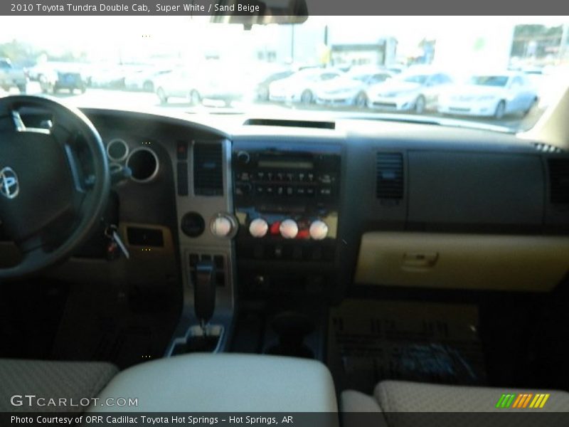 Super White / Sand Beige 2010 Toyota Tundra Double Cab