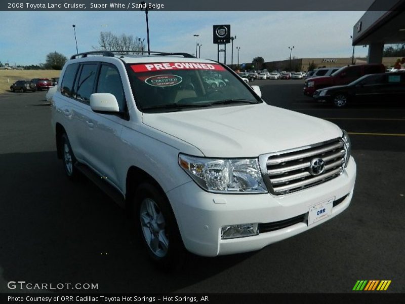 Super White / Sand Beige 2008 Toyota Land Cruiser