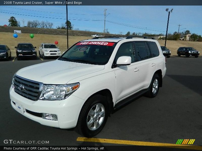 Super White / Sand Beige 2008 Toyota Land Cruiser