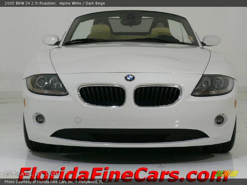 Alpine White / Dark Beige 2005 BMW Z4 2.5i Roadster