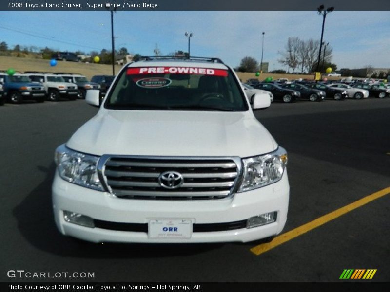 Super White / Sand Beige 2008 Toyota Land Cruiser