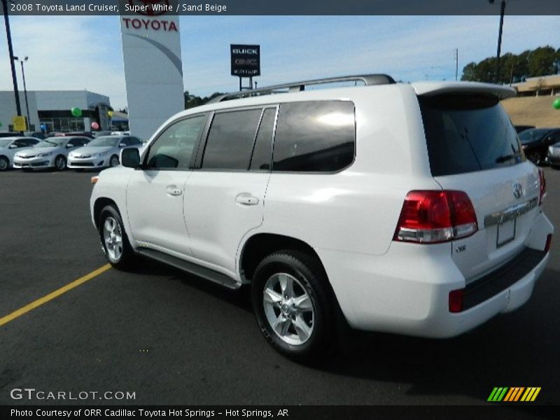 Super White / Sand Beige 2008 Toyota Land Cruiser