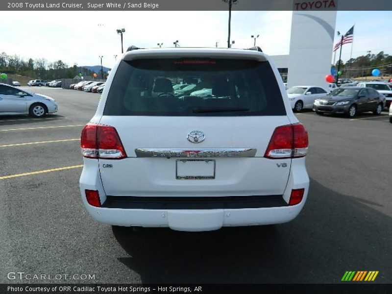 Super White / Sand Beige 2008 Toyota Land Cruiser