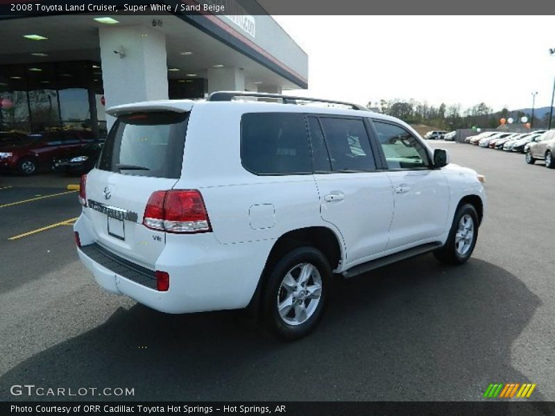 Super White / Sand Beige 2008 Toyota Land Cruiser