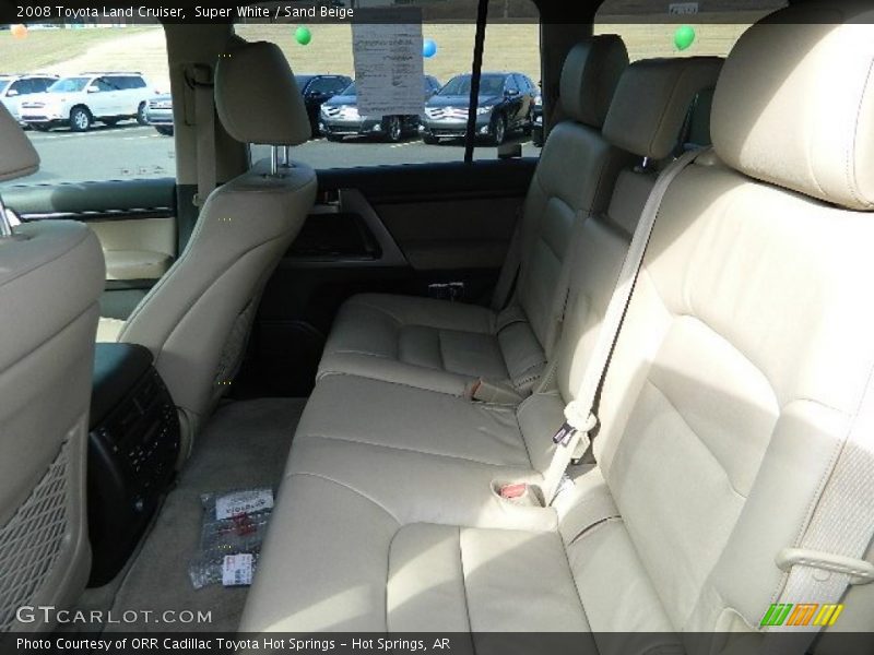 Super White / Sand Beige 2008 Toyota Land Cruiser
