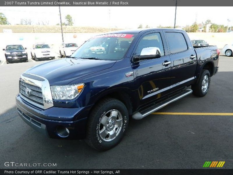 Nautical Blue Metallic / Red Rock 2007 Toyota Tundra Limited CrewMax