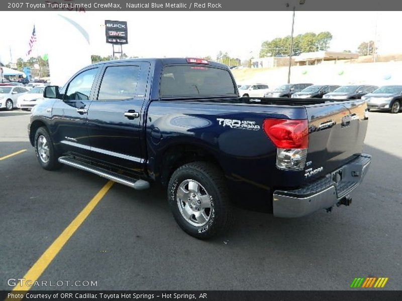 Nautical Blue Metallic / Red Rock 2007 Toyota Tundra Limited CrewMax