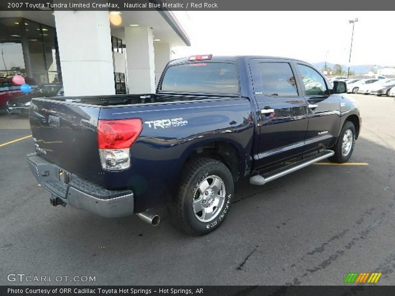 Nautical Blue Metallic / Red Rock 2007 Toyota Tundra Limited CrewMax