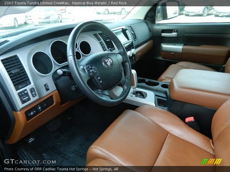 Nautical Blue Metallic / Red Rock 2007 Toyota Tundra Limited CrewMax
