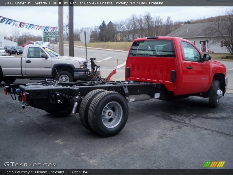  2012 Silverado 3500HD WT Regular Cab 4x4 Chassis Victory Red