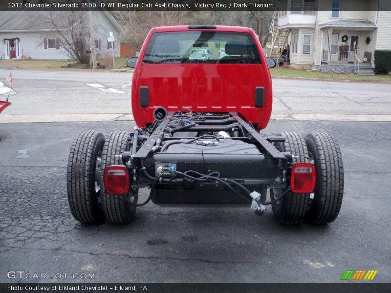  2012 Silverado 3500HD WT Regular Cab 4x4 Chassis Victory Red