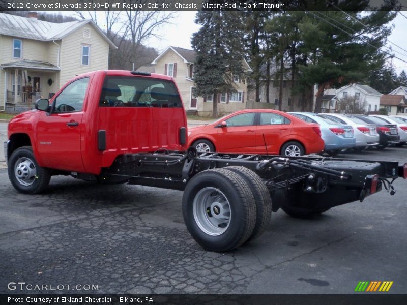  2012 Silverado 3500HD WT Regular Cab 4x4 Chassis Victory Red
