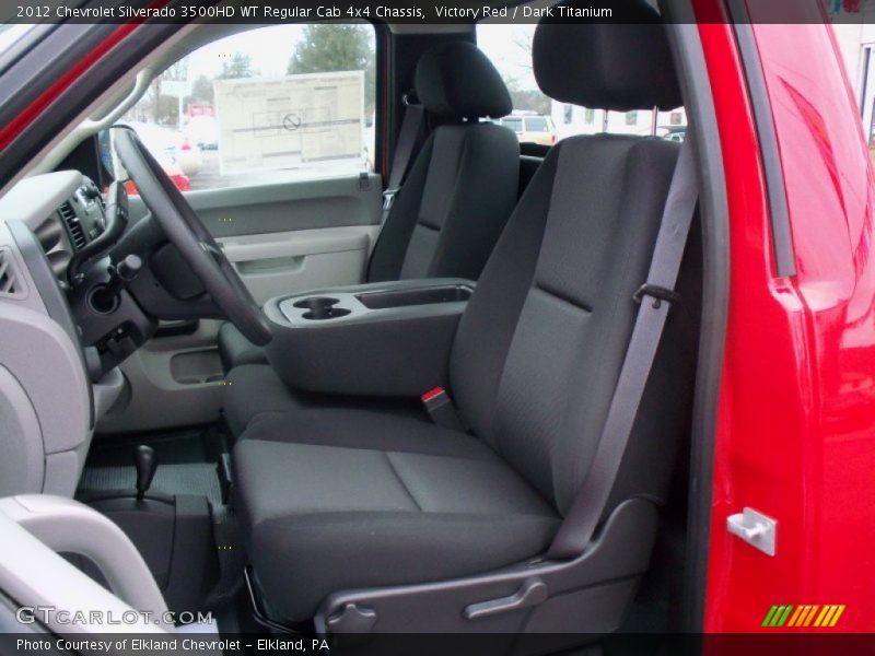 Victory Red / Dark Titanium 2012 Chevrolet Silverado 3500HD WT Regular Cab 4x4 Chassis