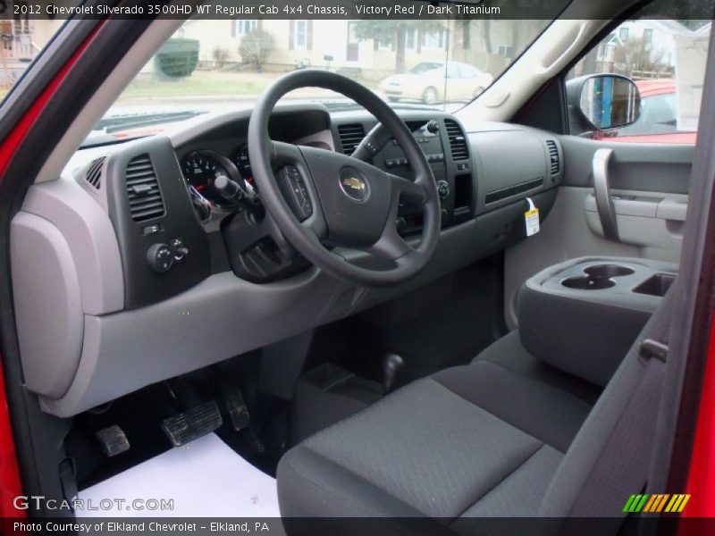 Dashboard of 2012 Silverado 3500HD WT Regular Cab 4x4 Chassis