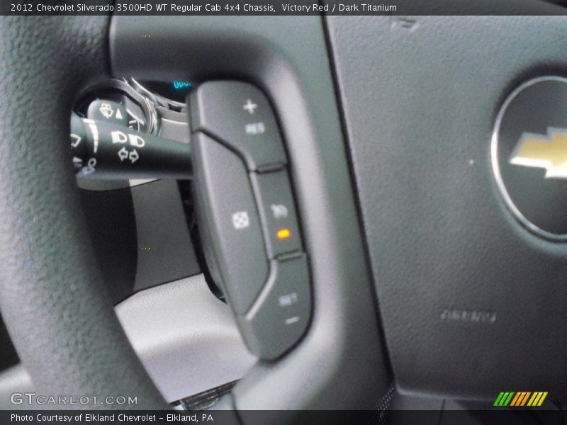 Victory Red / Dark Titanium 2012 Chevrolet Silverado 3500HD WT Regular Cab 4x4 Chassis