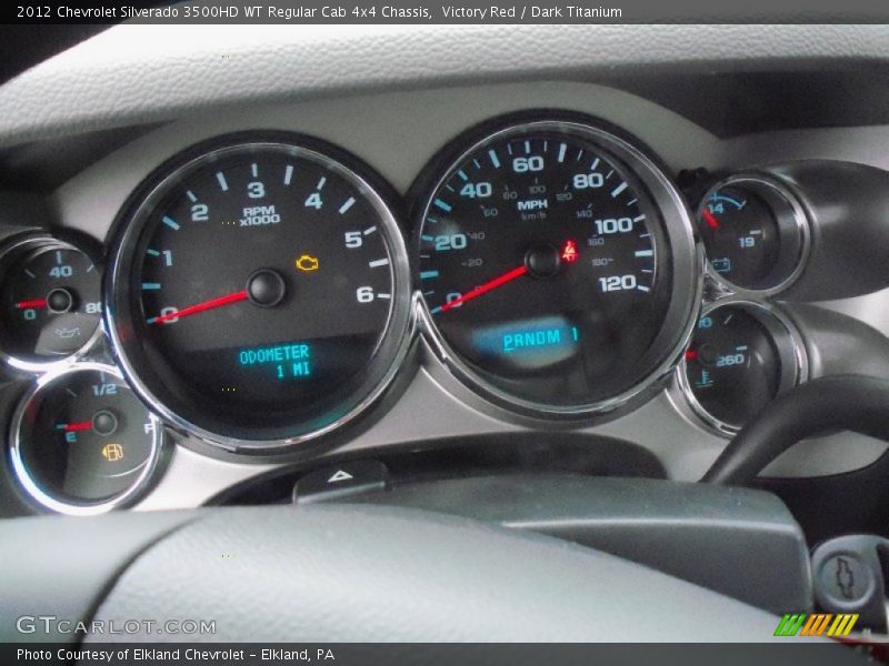  2012 Silverado 3500HD WT Regular Cab 4x4 Chassis WT Regular Cab 4x4 Chassis Gauges