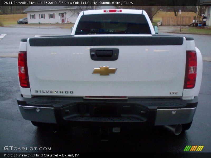 Summit White / Ebony 2011 Chevrolet Silverado 3500HD LTZ Crew Cab 4x4 Dually