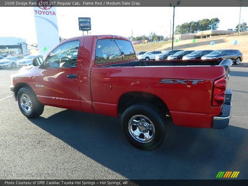 Flame Red / Medium Slate Gray 2008 Dodge Ram 1500 SXT Regular Cab