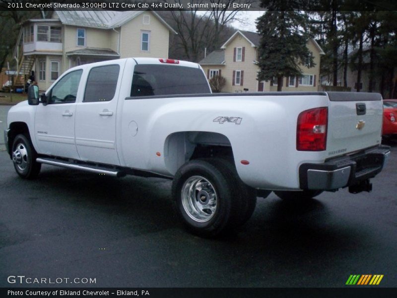 Summit White / Ebony 2011 Chevrolet Silverado 3500HD LTZ Crew Cab 4x4 Dually