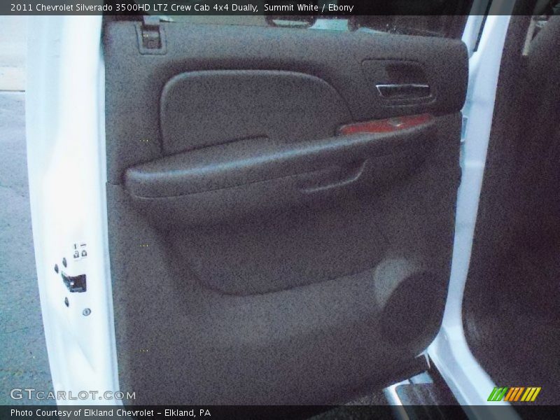 Summit White / Ebony 2011 Chevrolet Silverado 3500HD LTZ Crew Cab 4x4 Dually