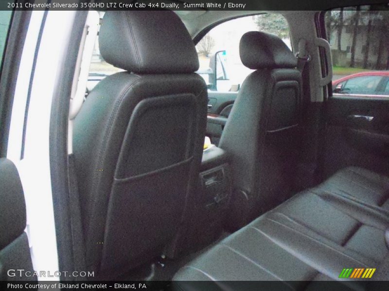 Summit White / Ebony 2011 Chevrolet Silverado 3500HD LTZ Crew Cab 4x4 Dually