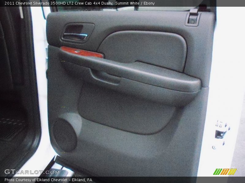 Summit White / Ebony 2011 Chevrolet Silverado 3500HD LTZ Crew Cab 4x4 Dually