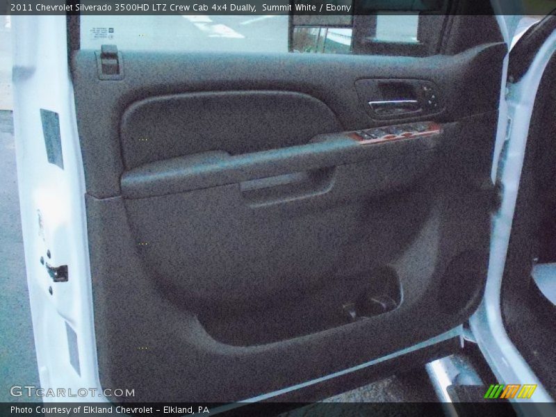 Summit White / Ebony 2011 Chevrolet Silverado 3500HD LTZ Crew Cab 4x4 Dually