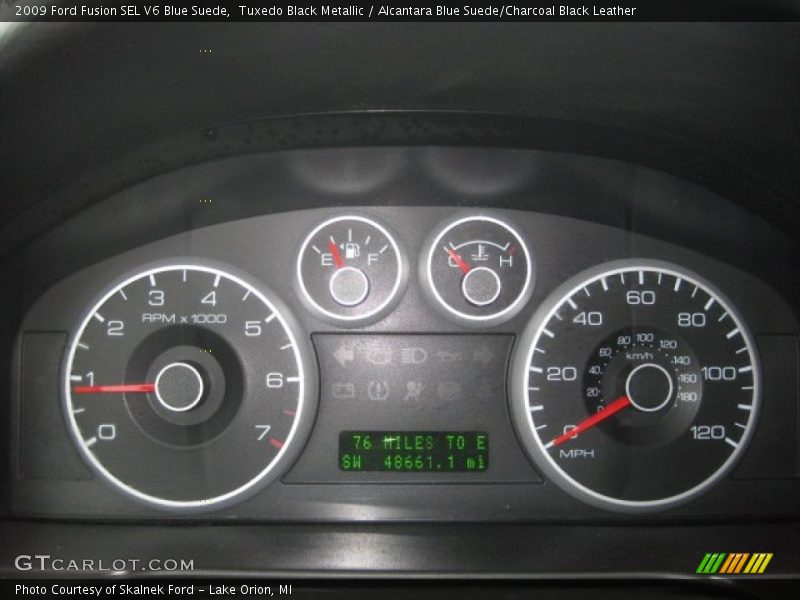  2009 Fusion SEL V6 Blue Suede SEL V6 Blue Suede Gauges