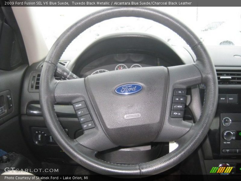  2009 Fusion SEL V6 Blue Suede Steering Wheel