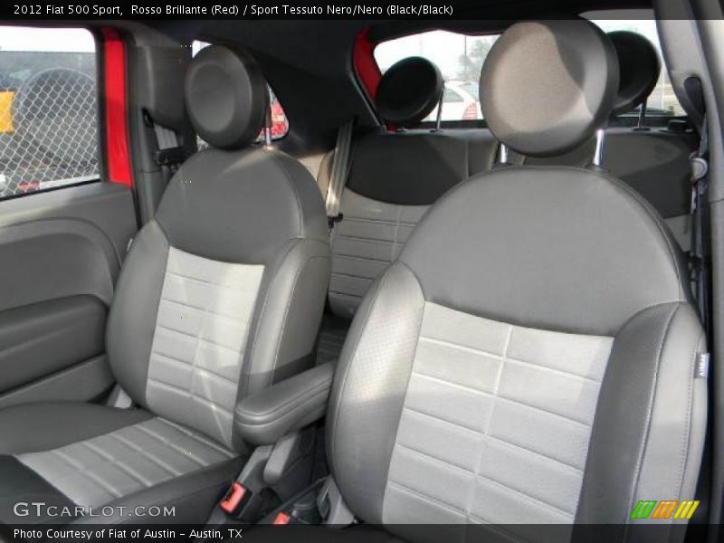  2012 500 Sport Sport Tessuto Nero/Nero (Black/Black) Interior