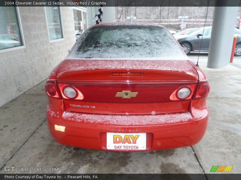 Victory Red / Graphite 2004 Chevrolet Cavalier LS Sedan