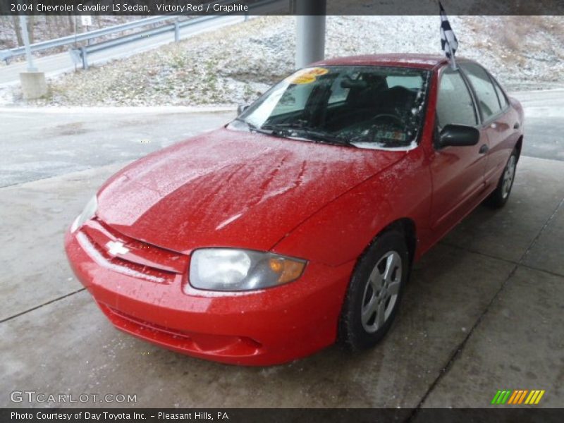 Victory Red / Graphite 2004 Chevrolet Cavalier LS Sedan