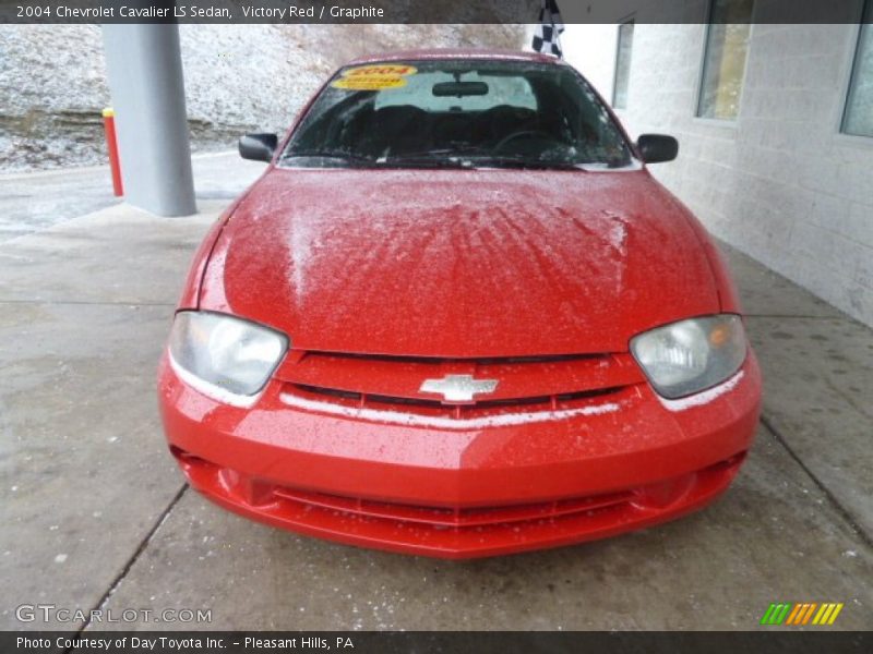 Victory Red / Graphite 2004 Chevrolet Cavalier LS Sedan