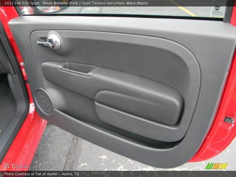 Rosso Brillante (Red) / Sport Tessuto Nero/Nero (Black/Black) 2012 Fiat 500 Sport