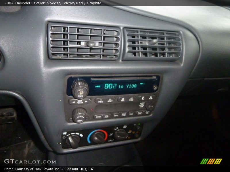 Victory Red / Graphite 2004 Chevrolet Cavalier LS Sedan