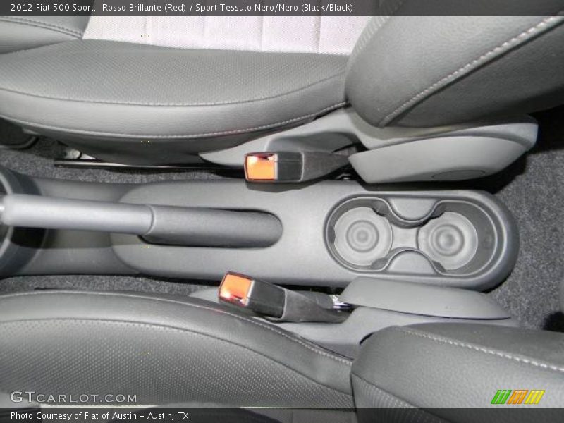 Rosso Brillante (Red) / Sport Tessuto Nero/Nero (Black/Black) 2012 Fiat 500 Sport